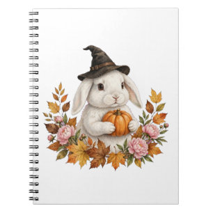 Bunny Witch Halloween Notebook