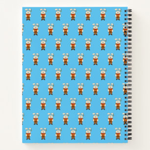 Bunny with a bell in his ear notebook