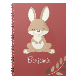 Bunny with a smile notebook