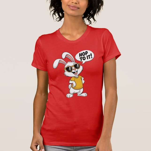 Bunny with attitude  T-Shirt (Front)