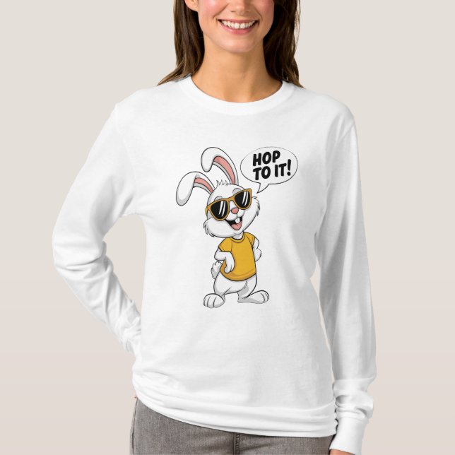 Bunny with attitude  T-Shirt (Front)