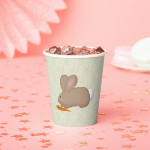 Bunny With Carrot Paper Cups