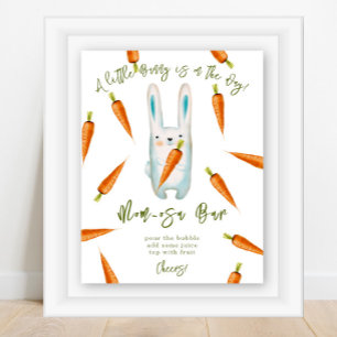 Bunny with carrots - mum-osa bar poster