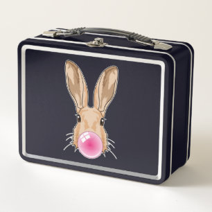 Bunny with Chewing gum Metal Lunch Box