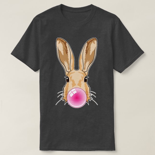 Bunny with Chewing gum T-Shirt (Design Front)