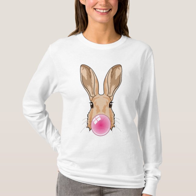 Bunny with Chewing gum T-Shirt (Front)