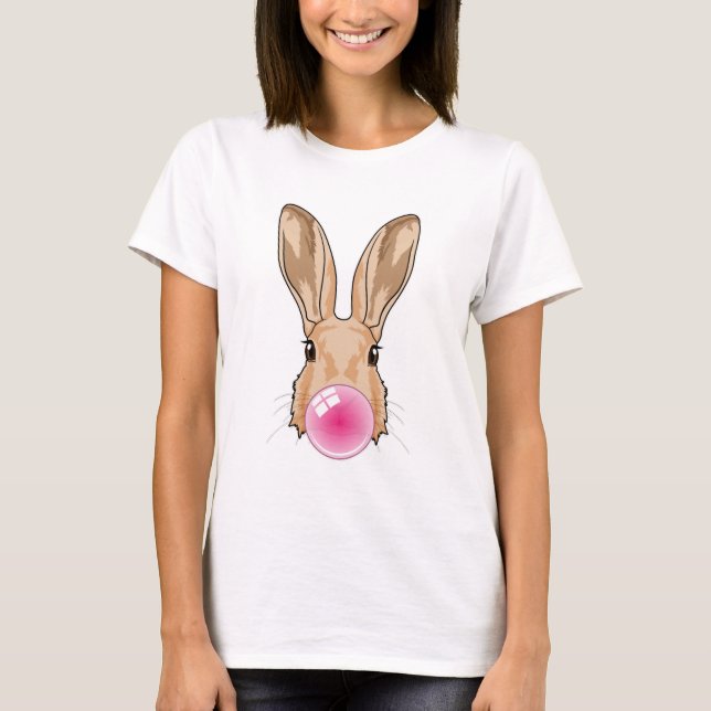 Bunny with Chewing gum T-Shirt (Front)