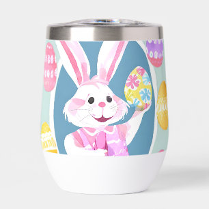 bunny with easter eggs
