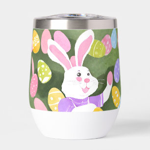 bunny with easter eggs