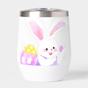 bunny with easter eggs
