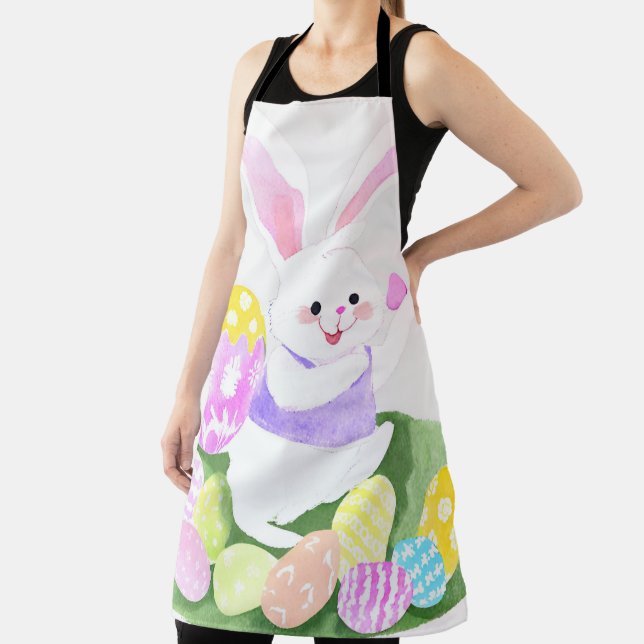 bunny with easter eggs apron (Insitu)