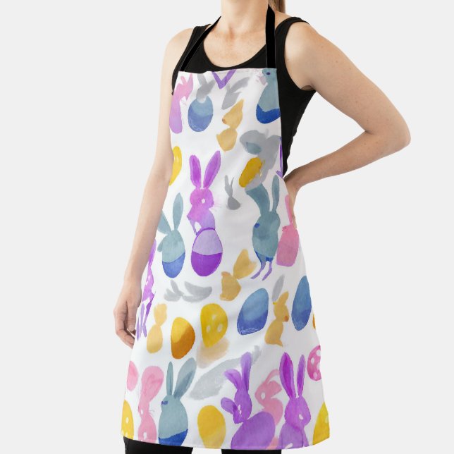 bunny with easter eggs apron (Insitu)