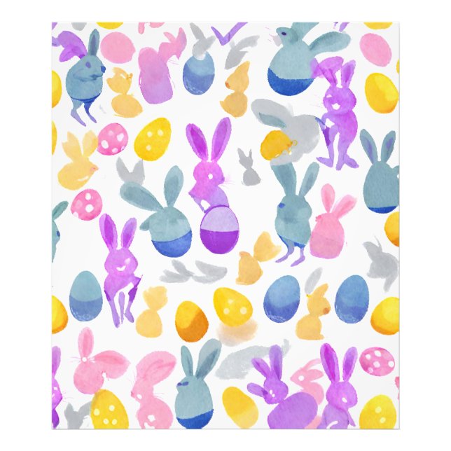 bunny with easter eggs photo print (Front)