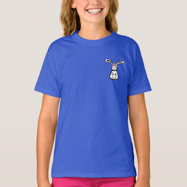 Bunny with Flower Crown T-Shirt (Front)