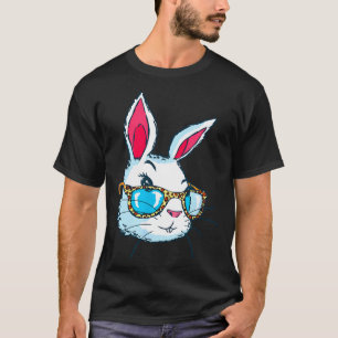 Bunny With Gles, Easter Bunny, Women Girls Cute Ea T-Shirt