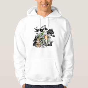 Bunny with Green Bow and Mystic Vial Hoodie