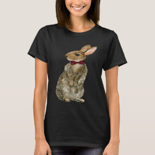 Bunny With Necktie Happy Easter Cute Bunny  Rabbit T-Shirt