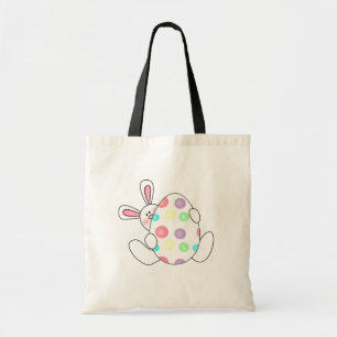 Bunny With Polka Dot Egg Tshirts and Gifts Tote Bag