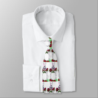 BUNNY WITH ROSES tie