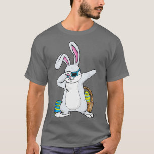 Bunny with Sunglasses and Egg at Hip Hop Dance Dab T-Shirt