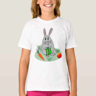 Bunny with the letter B on the lawn T-Shirt