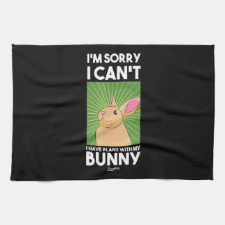 Bunny  Women Men Boys Girls Kids Funny Rabbit Tea Towel