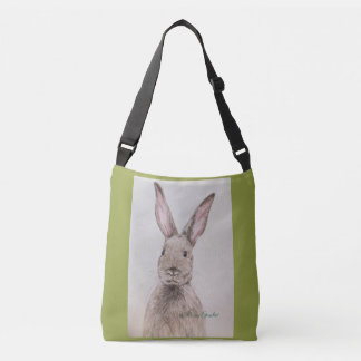 Bunny Wunny Original Artwork Cross Body Tote Bag