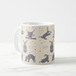 Bunny Yoga Poses Funny Rabbit Coffee Mug