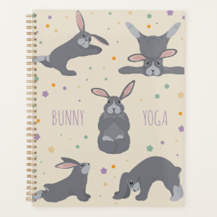 Bunny Yoga Poses Funny Rabbit Planner