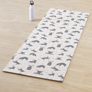 Bunny yoga. Rabbit yoga pose Mat