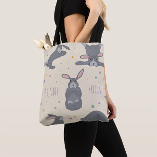 Bunny Yoga Tote Bag