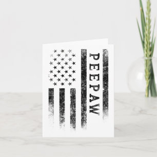 Bunnyaw Patriotic American Usa Flag Father's Day B Card