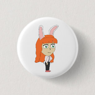 bunnygirl 3 cm round badge