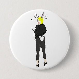 bunnygirl 7.5 cm round badge