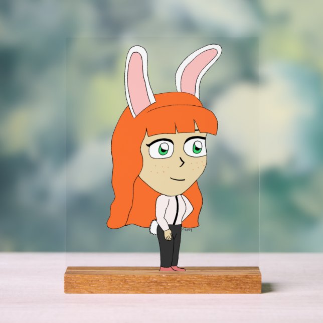 bunnygirl acrylic sign (Neutral)
