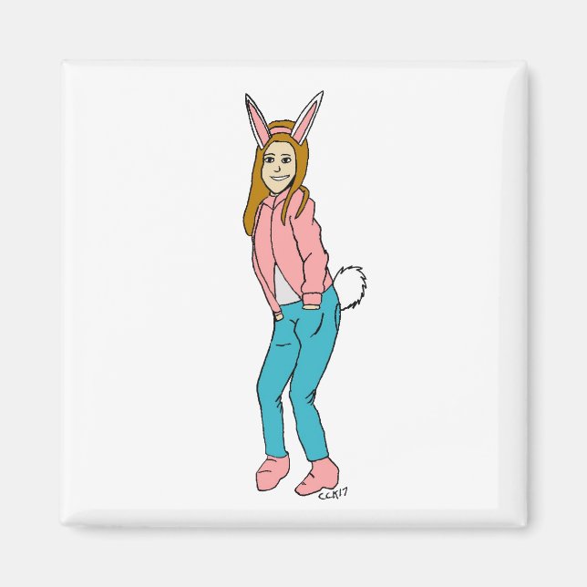 bunnygirl   magnet (Front)