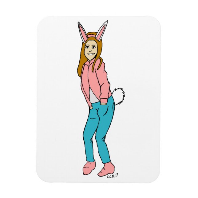 bunnygirl  magnet (Vertical)