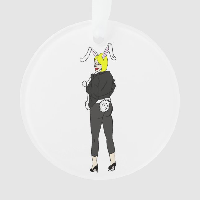 bunnygirl     ornament (Front)