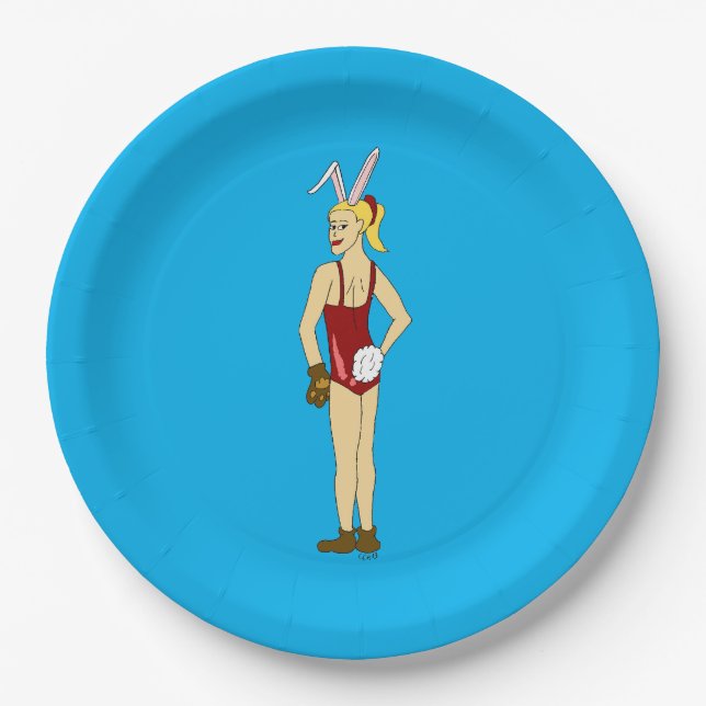 bunnygirl   paper plate (Front)