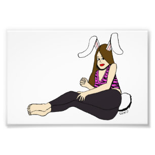 bunnygirl photo print