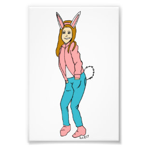 bunnygirl photo print