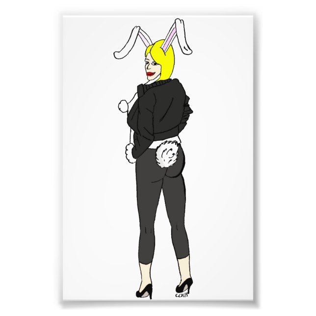 bunnygirl photo print (Front)