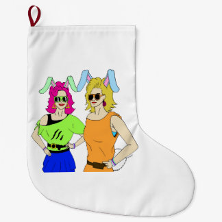 bunnygirls large christmas stocking