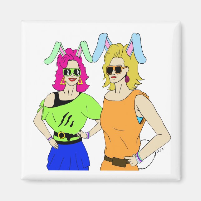 bunnygirls     magnet (Front)