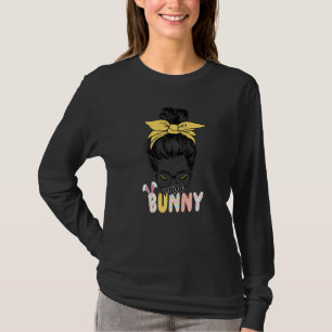 Bunnymama  Funny Easter Mama Bunny Ears Leopard Ra T-Shirt