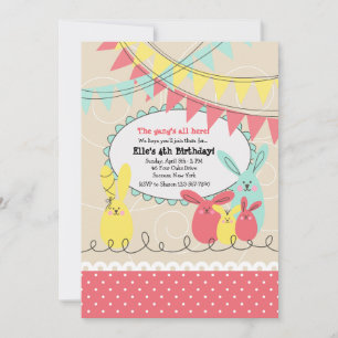 Bunny's Celebration Invitation