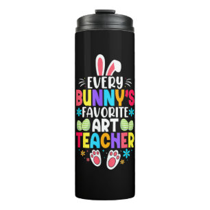 Bunny's Teacher Easter Themed Colourful Design  Thermal Tumbler