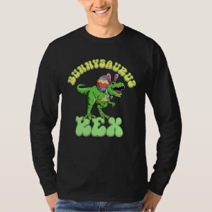 Bunnysaurus Rex Easter Rex Dinosaur Bunny Kids Din T-Shirt