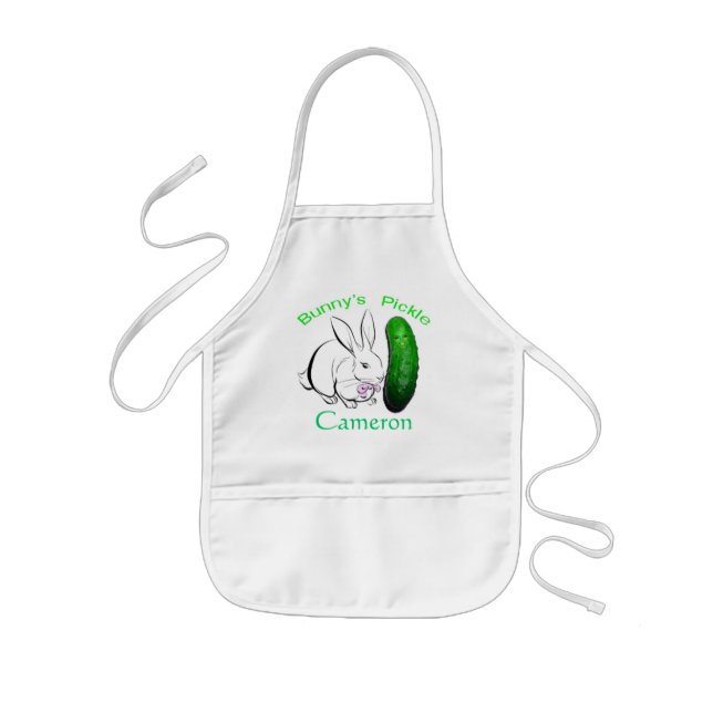 bunnyslogo2 copy, Cameron Kids Apron (Front)