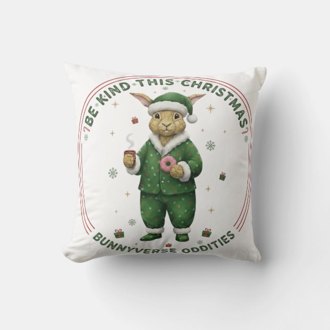 Bunnyverse christmas cushion (Front)